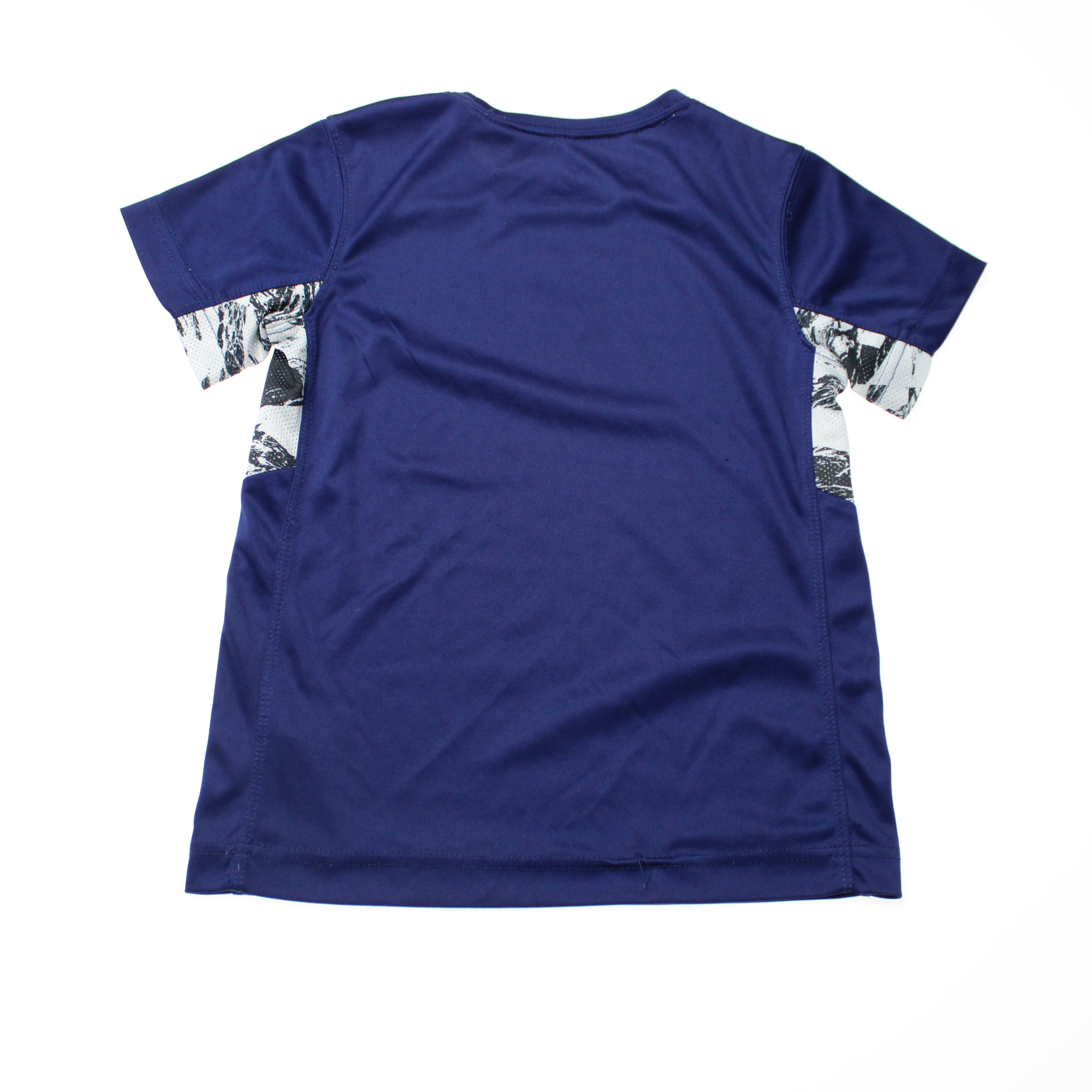 Camiseta Nike Azul Marinho Logotipo - Menina Tamanho 7