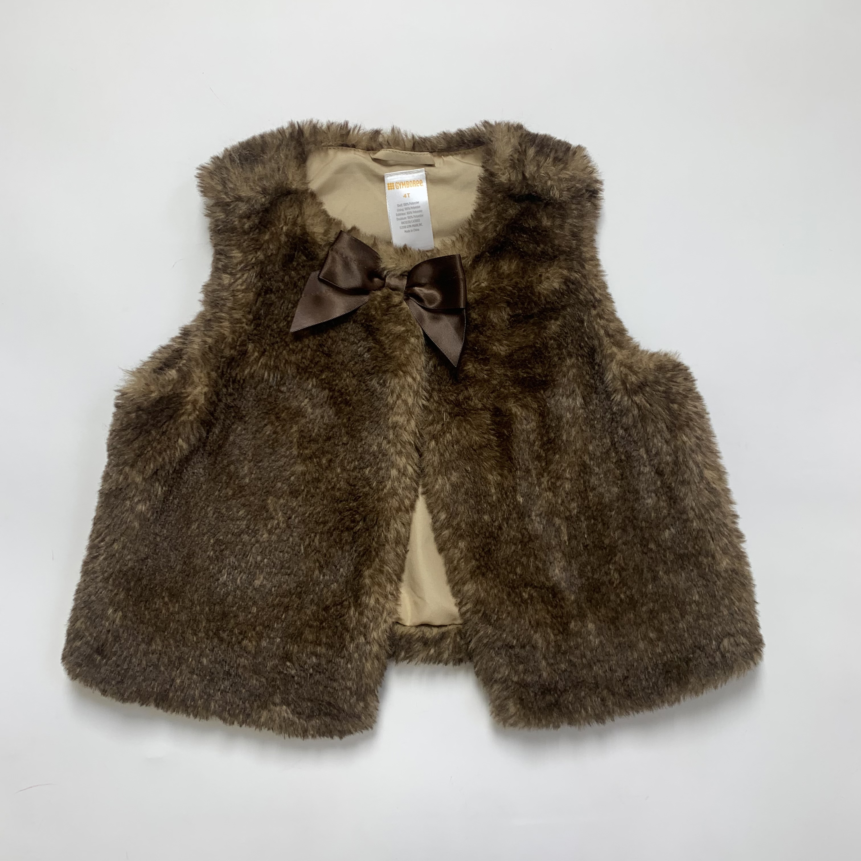 gymboree fur vest