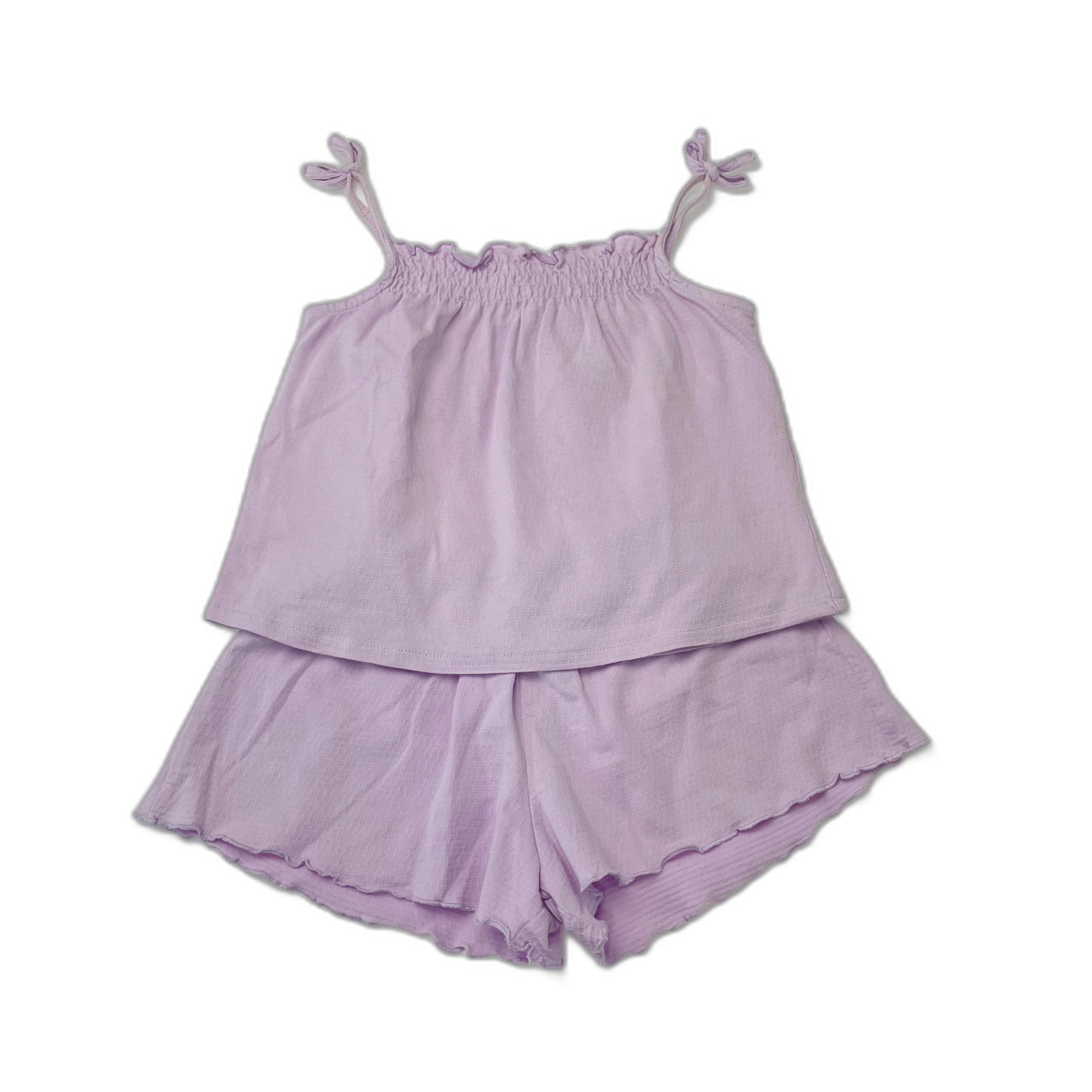 Conjunto Zara Lilás - Menina Tamanho 2