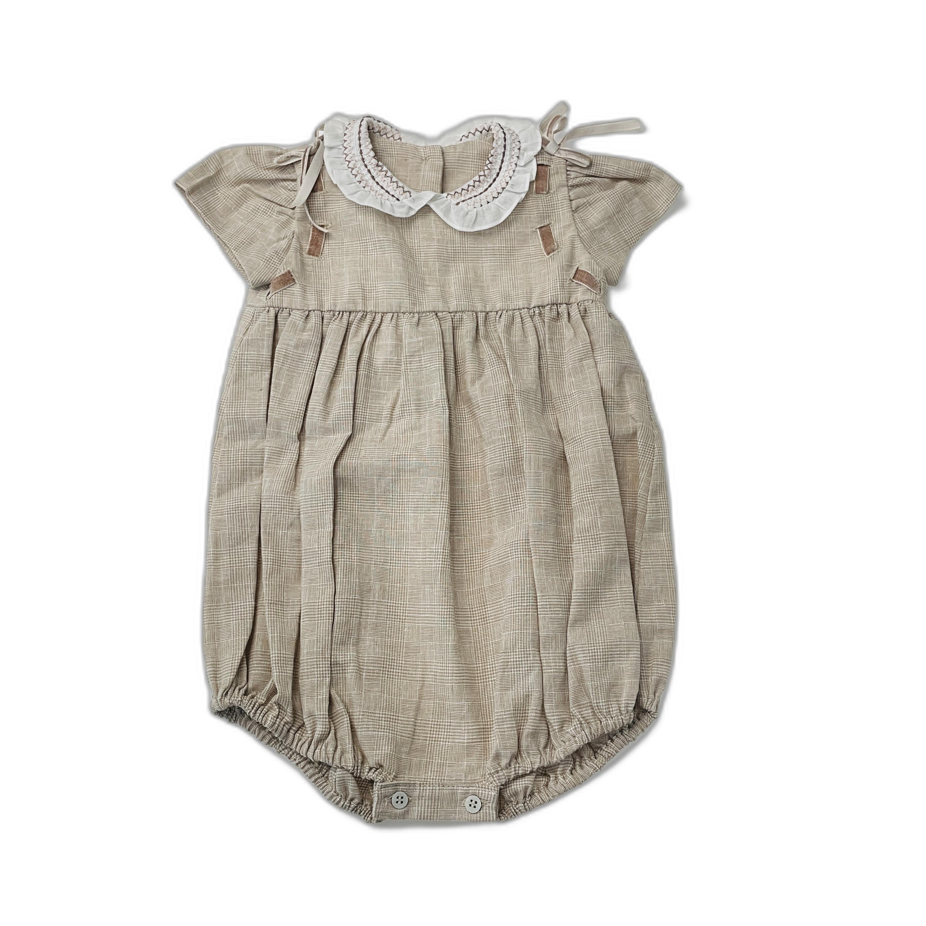 Romper Primo Bambino Vermelho Xadrez - Bebe menina Tamanho 6M