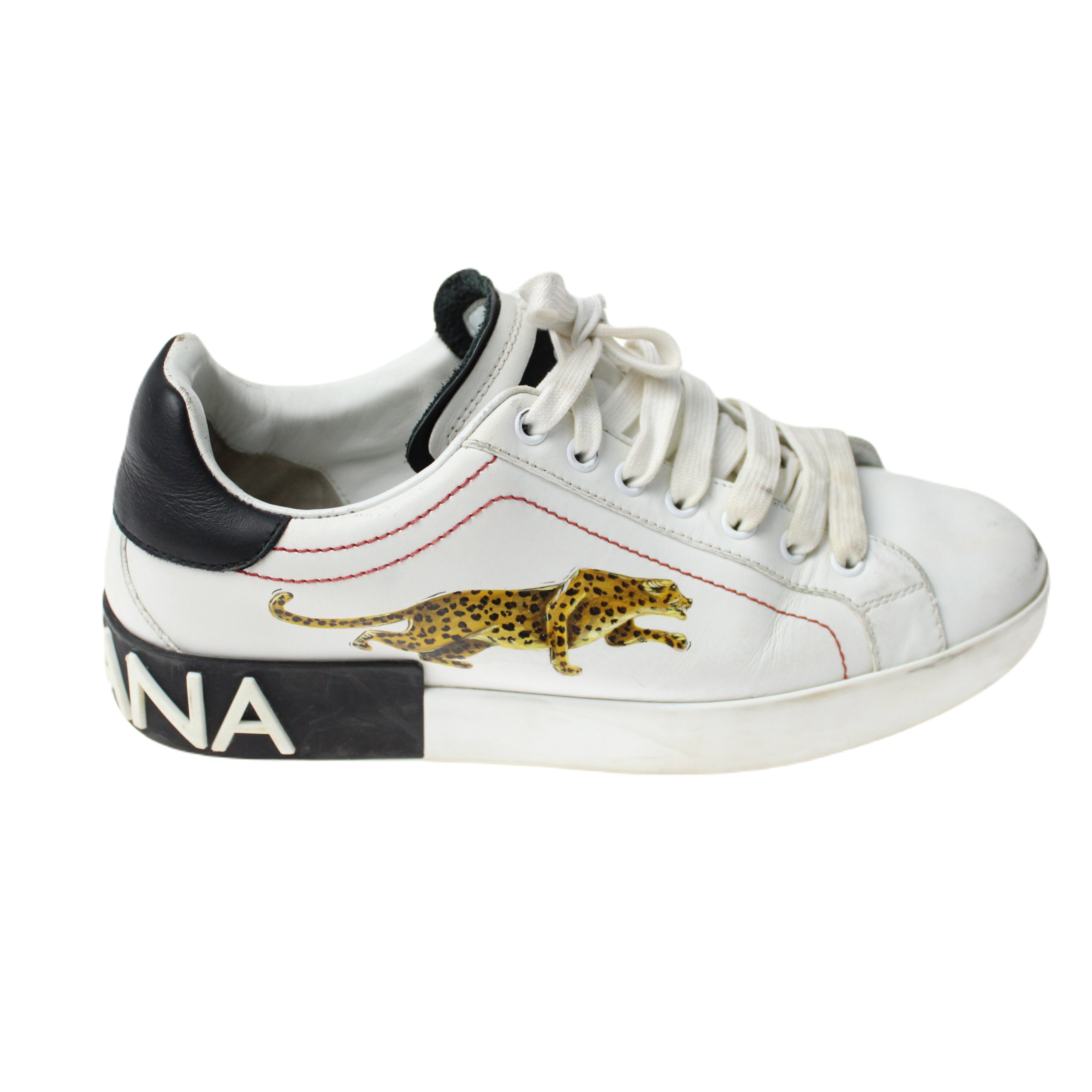 Tênis Dolce&Gabbana Branco Animais - Menino Tamanho 35